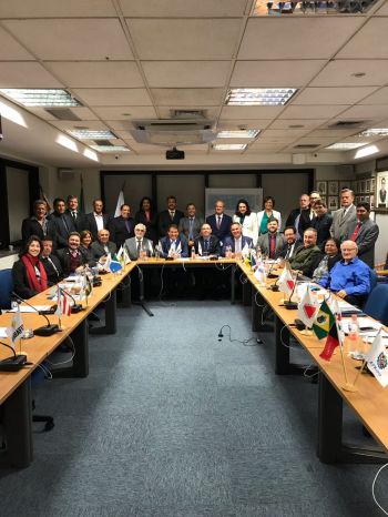 Nossa dirigente Célia Lessa participando de reunião na Federação Nacional do Fisco - Febrafite -, em pauta importante tema da nossa classe.