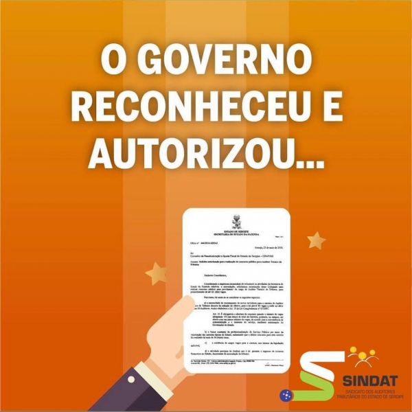 Sindat comemora concurso público para auditor técnico tributário após 35 anos